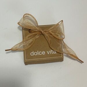 Dolce Vita Curly Organza Lace shoestrings NWT